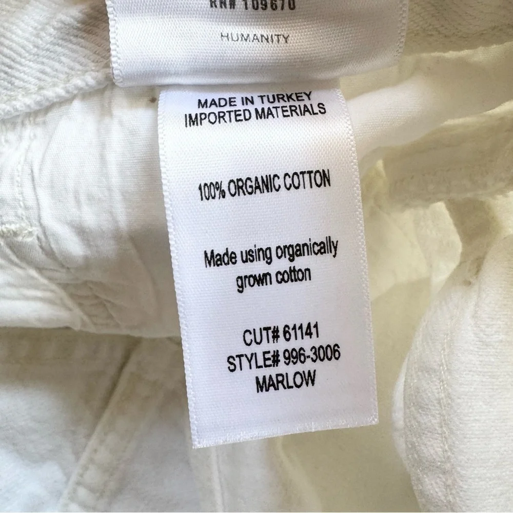NWT Citizens of Humanity Marlow Shorts Jean Denim White Polish High Rise 30